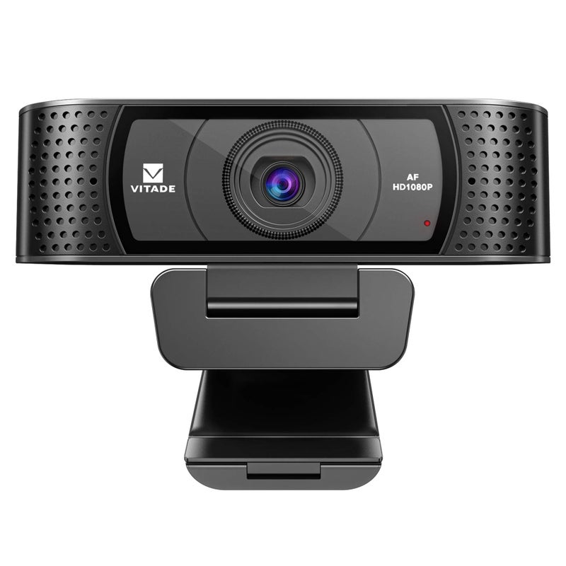 VITADE HD Webcam 1080P with Microphone & Cover Slide, 928A Pro USB Computer Web Camera Video Cam for Streaming Gaming Conferencing Mac Windows PC Laptop Desktop - Image 1